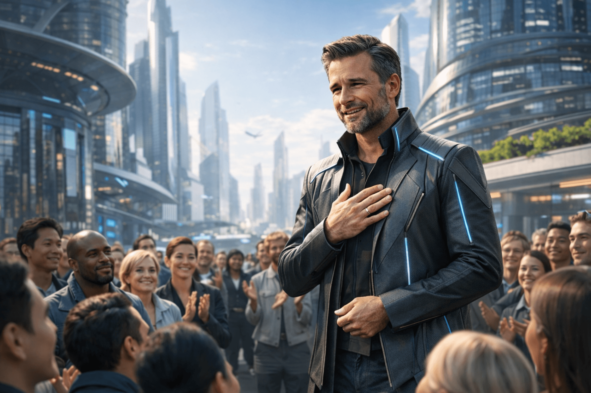 A leader demonstrating authentic vulnerability while maintaining composure and steadiness